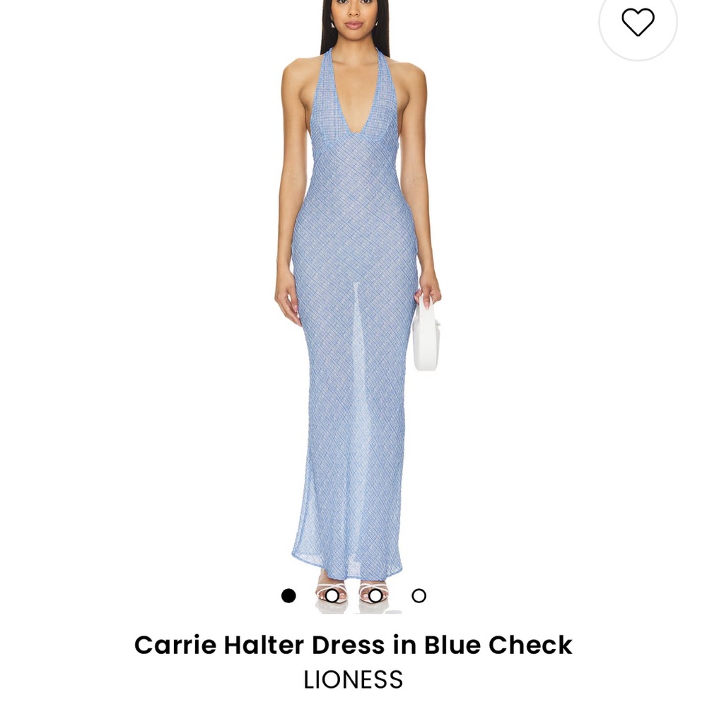 Lioness blue long halter dress!